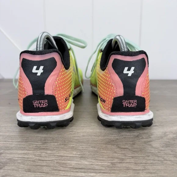 Altra Superior 4 Women's 10 Foot Shape Trail Running Shoes Neon Yellow - Picture 6 of 12